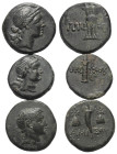 Griechische Münzen - Lots.


Amisos (Pontos).

Lot (3 Stück): Bronze; ca. 2. -1. Jhdt. v. Chr.

Sehr schön - fast sehr schön.

Verkauft wie b...