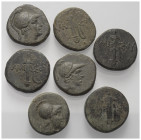 Griechische Münzen - Lots.


Unter anderem: Amisos (Pontos) / Sinope (Paphlagonien).

Lot (7 Stück): Bronze; ca. 2. -1. Jhdt. v. Chr.

Sehr sch...
