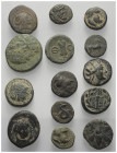 Griechische Münzen - Lots.


Unter anderem: Ephesos (Ionien) / Sardeis (Lydien) / Apameia (Phrygien) / Perge (Pamphylien).

Lot (14 Stück): Bronz...