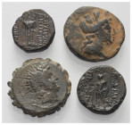 Griechische Münzen - Lots.


Verschiedene Herrscher (Königreich der Seleukiden) / Arados (Phönikien).

Lot (4 Stück): Bronze; ca. 4. - 2. Jhdt. v...