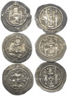 Griechische Münzen - Lots.


Sasanidisches Königreich.

Lot (3 Stück, Silber): Drachme; ca. 5. - 6. Jhdt. n. Chr.

Sehr schön - fast sehr schön...