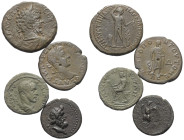 Provinzialrömische Münzen - Lots.


Moesia Inferior / Makedonien.

Lot (4 Stück): Bronze; 2. - 3. Jhdt. n. Chr.

Sehr schön - fast sehr schön....