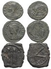 Römische Münzen - Lots. Kaiserzeit.


Lot (3 Stück, Bronze): Kleinbronzen.
Constantinus I. (307 - 337 n. Chr.). Urbs Roma und Constantinopolis - P...