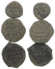 Islam - Lots.


Ilkhaniden.
Mahmud Ghazan I. (694 - 703 H. / 1295 - 1304).
Uljaytu (703 - 716 H. / 1304 - 1316) (2x).

Lot (3 Stück, Kupfer): F...