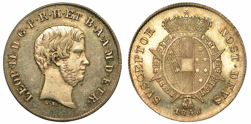 FIRENZE. LEOPOLDO II DI LORENA, 1824-1859. Paolo 1856 (II serie).

Testa nuda ...