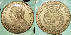 REGNO DI SARDEGNA. CARLO EMANUELE III DI SAVOIA, 1755-1773 (II PERIODO). Quarto di Scudo Nuovo 1756.