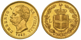 REGNO D'ITALIA. UMBERTO I DI SAVOIA, 1878-1900. 20 Lire 1881.