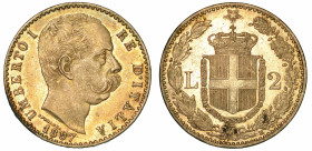 REGNO D'ITALIA. UMBERTO I DI SAVOIA, 1878-1900. 2 Lire 1897 (II tipo).