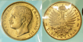 REGNO D'ITALIA. VITTORIO EMANUELE III DI SAVOIA, 1900-1946. 20 Lire 1905. Aquila Sabauda.