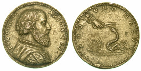FERRARA. LUDOVICO ARIOSTO, 1474-1533. Medaglia in bronzo.