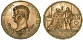 GIOVANNI BATTISTA NICCOLINI (letterato e tragediografo), 1782-1861. Medaglia in bronzo 1827.