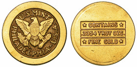 ARABIA SAUDITA. ABD AL-AZIZ BIN SA'UD, 1926-1953. Pound o sovereign s.d. (1947). Philadelphia.