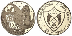 EMIRATI ARABI UNITI - FUJAIRAH. MUHAMMAD BIN HAMAD AL-SHARQI, 1952-1974. 10 Riyals 1389/1970.