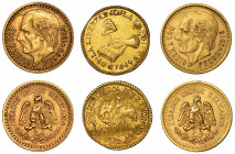 MESSICO. Lotto di tre monete.