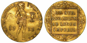 PAESI BASSI. WILLIAM I, 1815-1840. Ducat 1818. Utrecht.