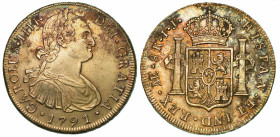 PERU'. CARLOS IV, 1788-1808. 8 Reales 1791. Lima.