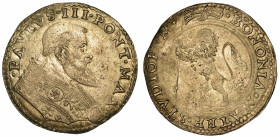 PAOLO III (ALESSANDRO FARNESE), 1534-1549. Bianco. Bologna.