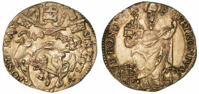 SISTO V (FELICE PERETTI), 1585-1590. Giulio. Bologna.