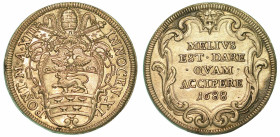 INNOCENZO XI (BENEDETTO ODESCALCHI), 1676-1689. Testone 1688/A. XIII. Roma.