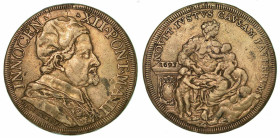 INNOCENZO XII (ANTONIO PIGNATELLI), 1691-1700. Piastra 1693/A. III. Roma.