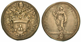 CLEMENTE XI (GIANFRANCESCO ALBANI), 1700-1721. Testone A. XVII.