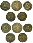 Lotto di cinque monete.