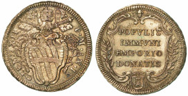CLEMENTE XII (LORENZO CORSINI), 1730-1740. Testone A. IV. Roma.