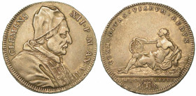 CLEMENTE XII (LORENZO CORSINI), 1730-1740. Testone 1736/A. VII. Roma.