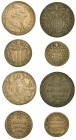 Lotto di quattro monete.