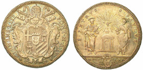 CLEMENTE XIII (CARLO DELLA TORRE DI REZZONICO), 1758-1769. Testone 1761/A. IV. Roma.