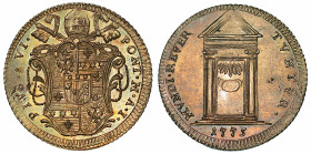 PIO VI (GIOVANNI ANGELLO BRASCHI), 1775-1799. Giulio 1775/A. I. Roma.
