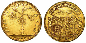 PIO VI (GIOVANNI ANGELLO BRASCHI), 1775-1799. Da 2 Doppie Romane 1786. Bologna.