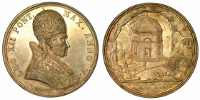 LEONE XII (ANNIBALE SERMATTEI DELLA GENGA), 1823-1829. Medaglia in argento 1828/A. V.