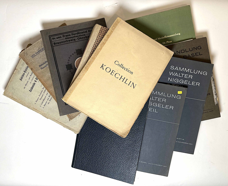 Lotto di dieci libri e cataloghi.

BOURGEY. Collection Emile Koechlin. Parigi,...