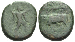 Lucania, Poseidonia Bronze circa 350