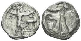Bruttium, Caulonia Drachm circa 500-480