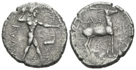 Bruttium, Caulonia Nomos circa 450-445
