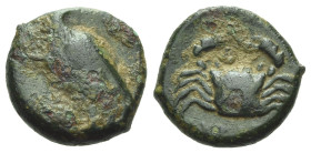 Sicily, Agrigentum Uncia circa 338-317