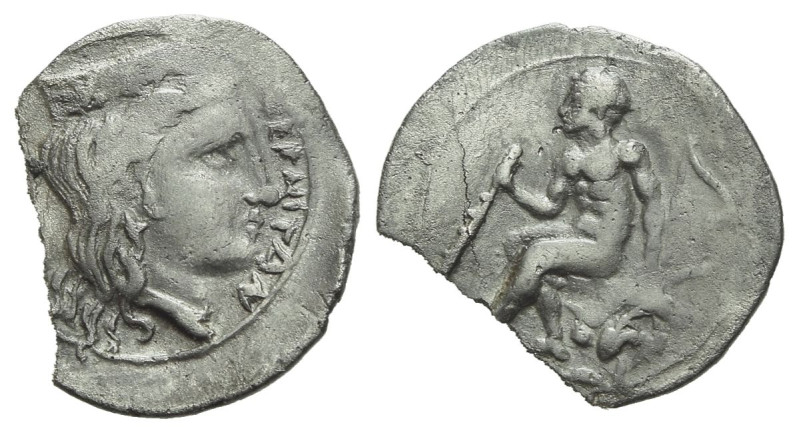 Sicily, Himera as Thermai Himeraiai Litra circa 383-376, AR 12.00 mm., 0.67 g.
...