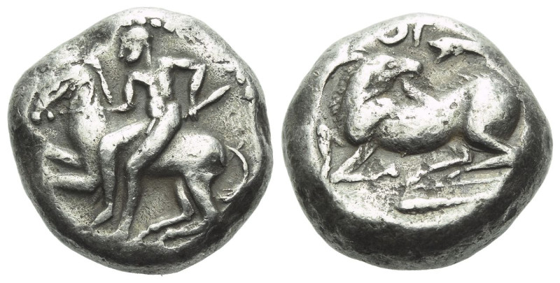 Cilicia, Celenderis Stater, contemporary imitation circa 430-420, AR 18.00 mm., ...