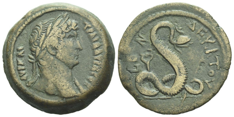 Egypt, Alexandria. Dattari. Hadrian, 117-138 Diobol circa 126-127 (year 11), Æ 2...