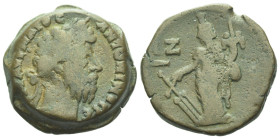 Egypt, Alexandria. Dattari. Marcus Aurelius, 161-180 Diobol circa 176-177 (year 17) - From the Dattari collection. Only two specimens known.