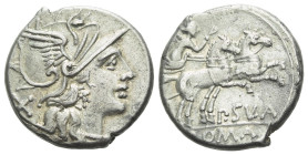 P. Cornelius Sulla. Denarius circa 151