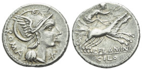 L. Flaminius Chilo Denarius circa 109-108
