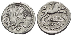 L. Thorius Balbus. Denarius circa 105