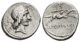 L. Piso Frugi. Denarius circa 90
