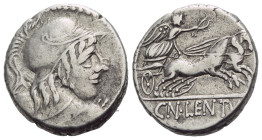 Cn. Cornelius Lentulus. Denarius circa 88