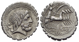 Q. Antonius Balbus. Denarius serratus circa 83-82