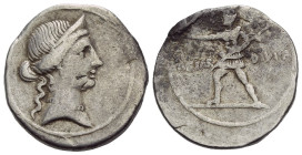 Octavian, 32 – 27 BC Denarius Brundisium or Rome (?) circa 32-31