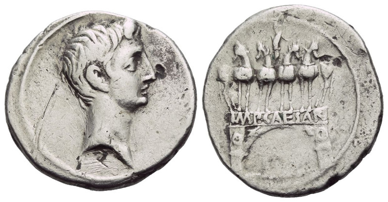 Octavian, 32 – 27 BC Denarius Brundisium or Rome (?) Autumn 30-Summer 29 BC, AR ...
